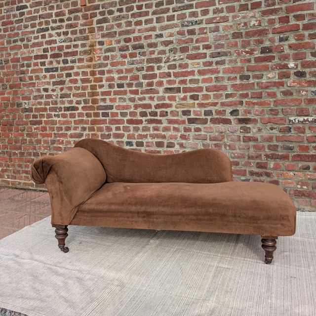 Méridienne Napoleon 3 marron