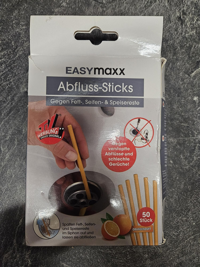 EASYmaxx Abflussreiniger-Sticks Orange