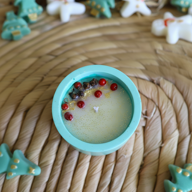 Mini Bougie Noël - Feu De Bois 🔥