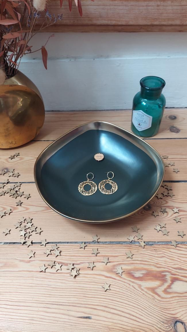 100% acier inox BO cercle strié 