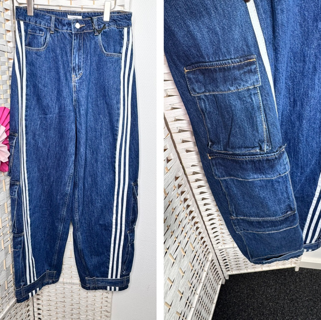 💙 Jeans „StripesBags“ Gr.L