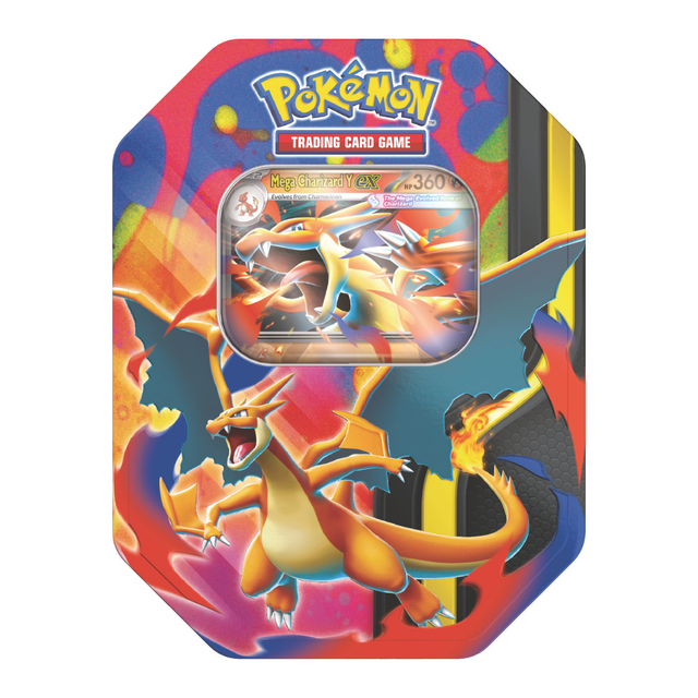 Pokémon TCG: Poke Tin Spring Tin 2026 - Mega Charizard Y (julkaisu 20.2.2026)