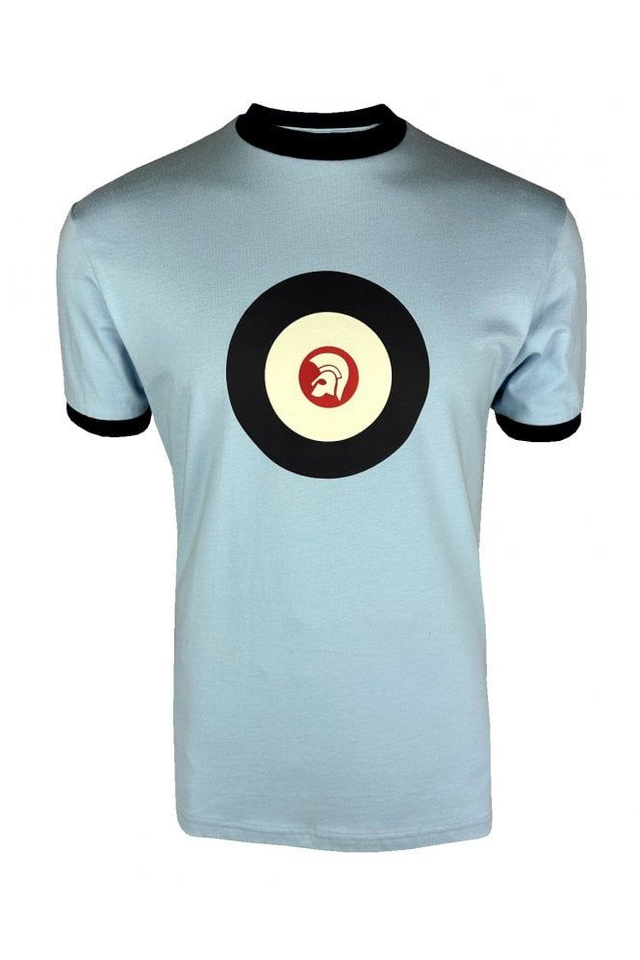 Trojan TR9090 Target Logo Ringer Tee - Powder 