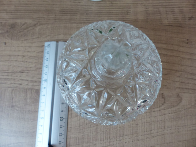 Petite Bonbonnière Romantique Transparente en Verre Ciselée, Boite en Verre avec Couvercle Décoration Chambre Salon