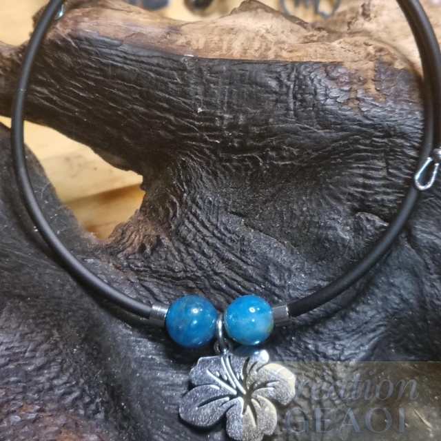 Hibiscus Apatite bleue 