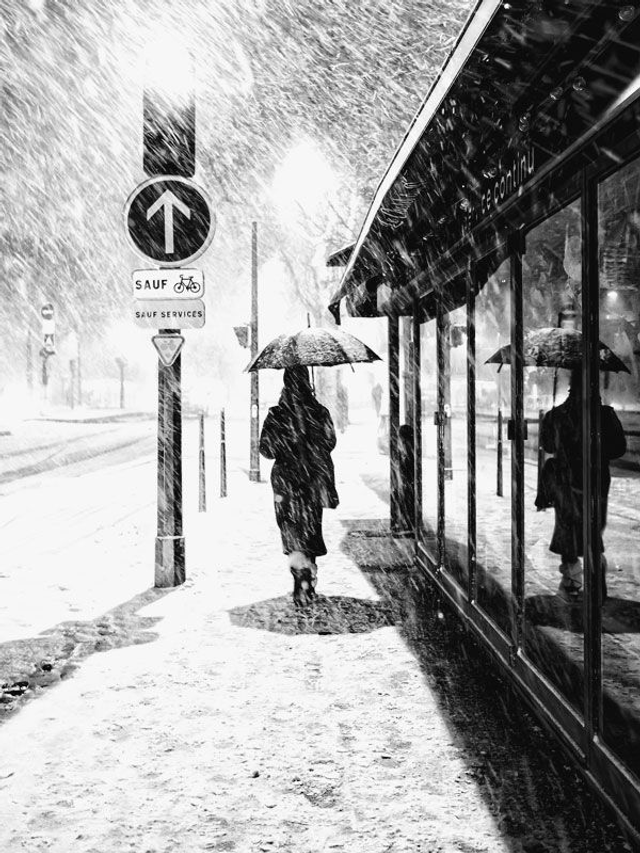 Paris dans le blizzard