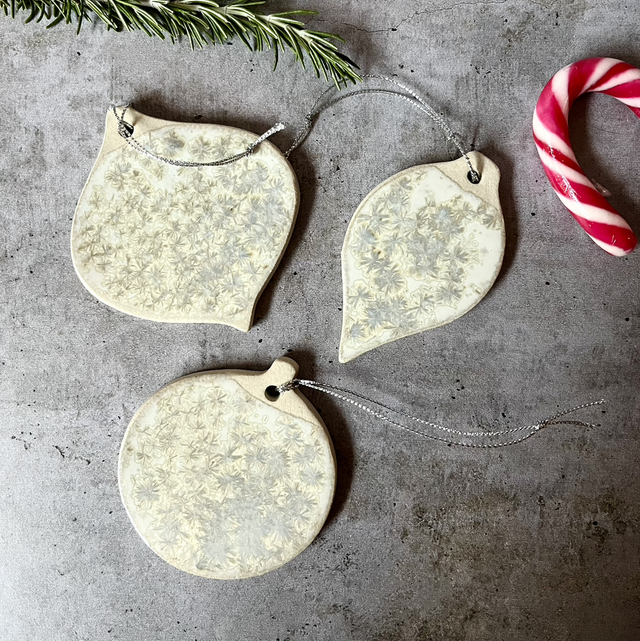 Les boules de Noël flocon 