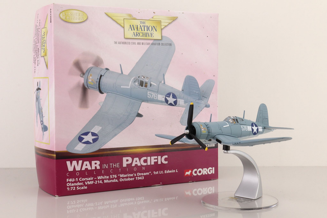 F4U-1 Corsair 1st Lt Edwin L. Olander, "Marine's Dream" VMF-214, 1943