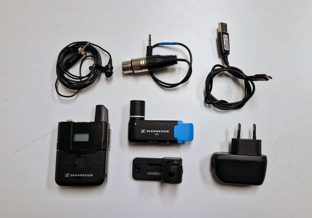 Sennheiser AVX ME2 set, ficksändare, mygga, mottagare