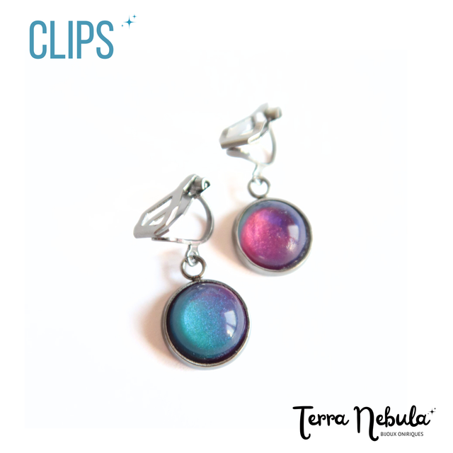 Boucles d&#039;oreilles P&#039;tits Clips Galaxie | BO030