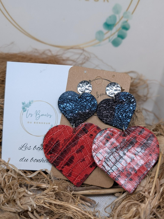 Boucles d&#039;oreilles Marie Laure ml036 rouge 