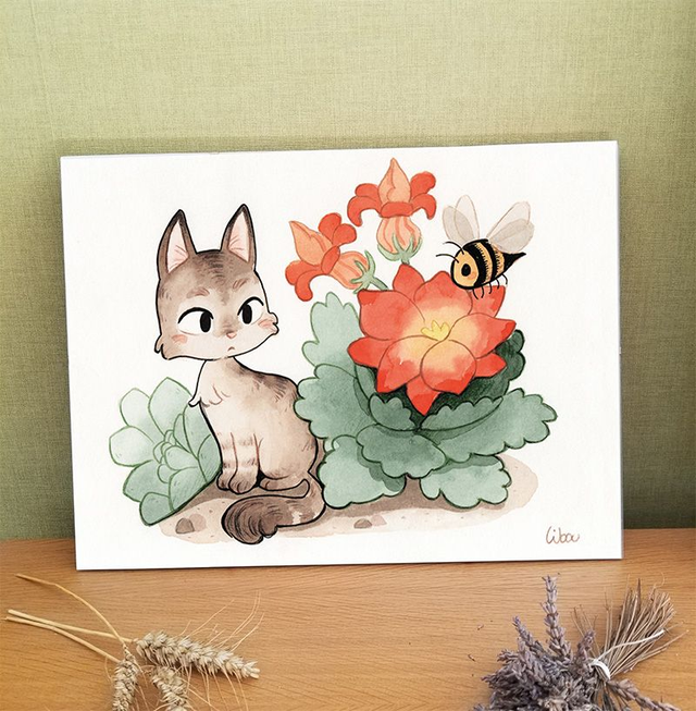 Print | Chat Abeille