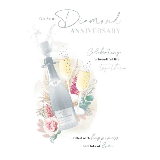 Anniversy Diamond Card Stunning Design 
