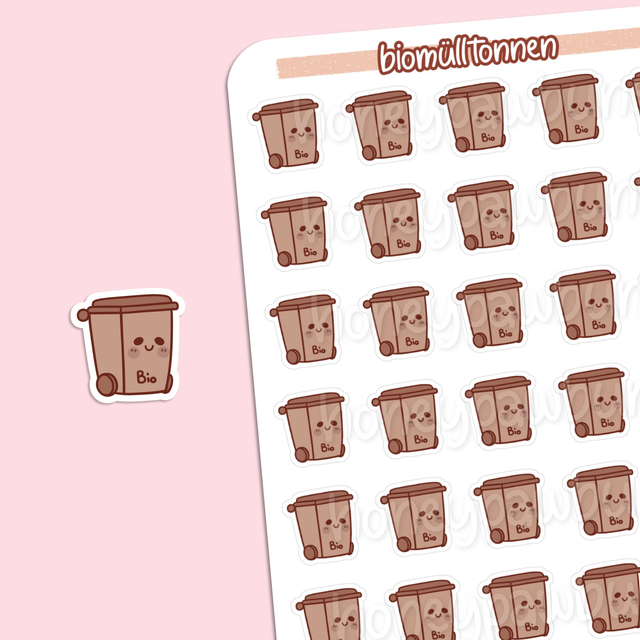Biomülltonnen Sticker Sheet - ST2302