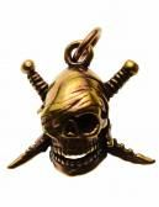 Pendentif pirate bronze