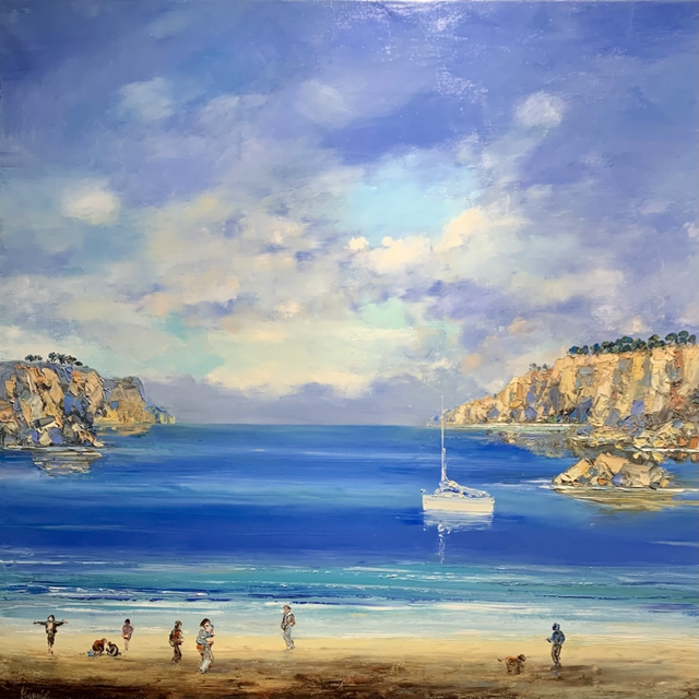 Les beaux jours 100x100 cm