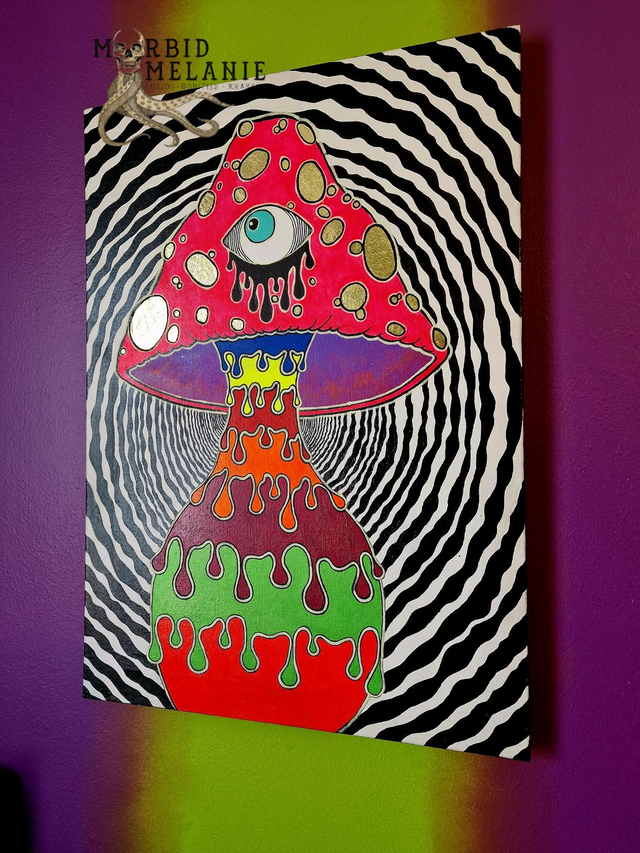 Glow Magic Mushie Canvas 