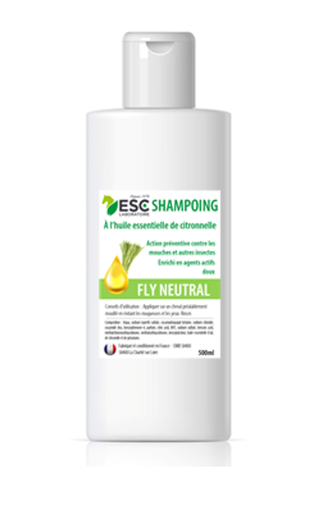 SHAMPOING FLY NEUTRAL – Soin nettoyant odorant insectes cheval – Enrichi en huiles essentielles