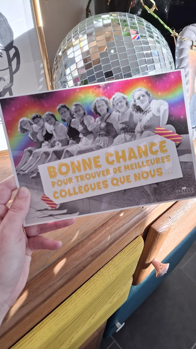 Carte Bonne chance pour trouver de meilleures collègues 