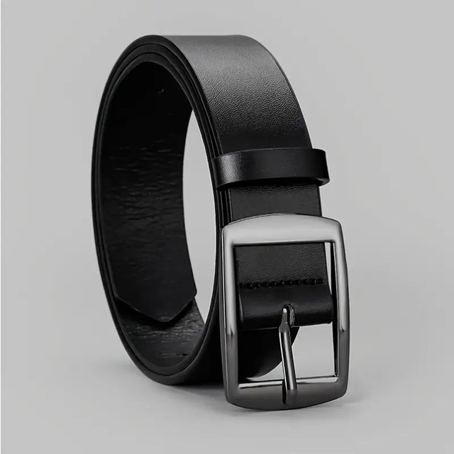 Ceinture en Similicuir Noir Élégante 120CM