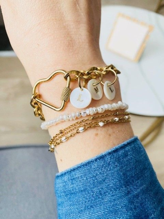 Bracelet Femme « Jeanne » 1 lettre