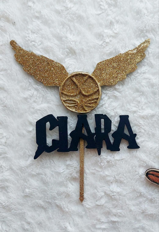 Cake topper &quot;Vif d&#039;or &quot;sur le thème Harry Potter 