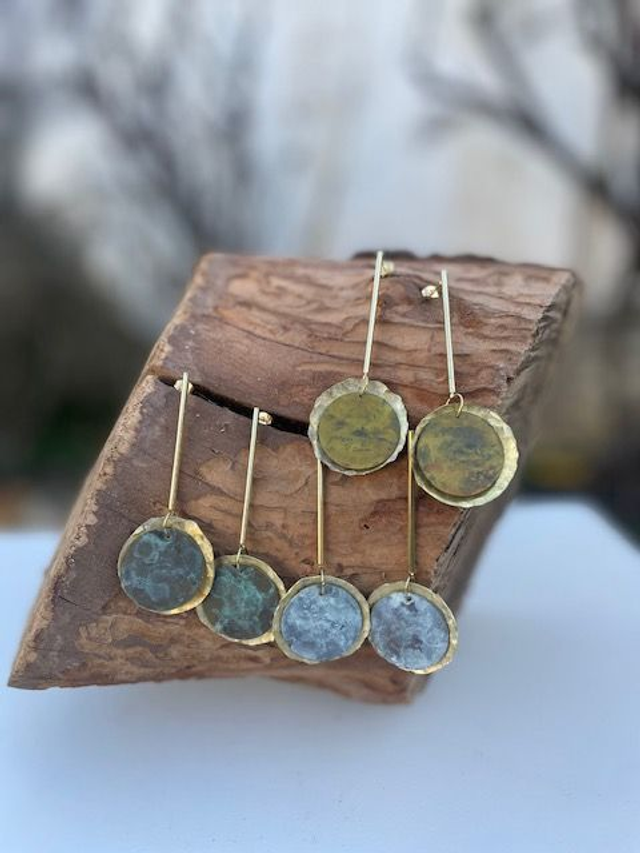 Pendientes Atemporal pátina