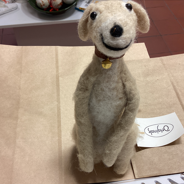 Felt Characters Sitting Lurcher