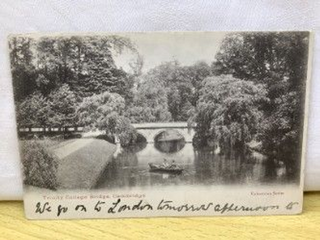 Trinity College Bridge, Cambridge, Posted 1905, Valentine's Series. Our Ref No. R282 £2.50