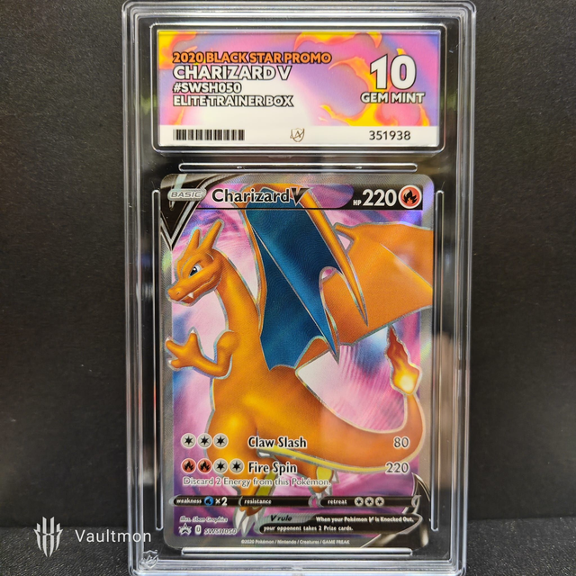 2020 Charizard V SWSH050 Black Star Promo ETB ACE 10 Gem Mint
