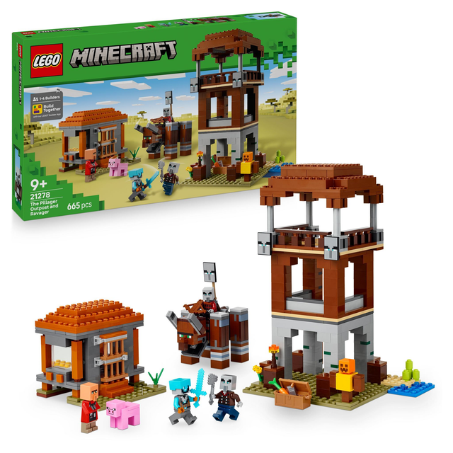 LEGO 21278 Minecraft Ein Verwüster am Plünderer-Aussenposten