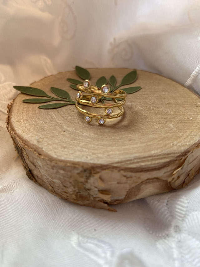 Bague Stras Anneaux 
