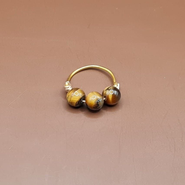 Bague non ajustable Oeil de tigre 47