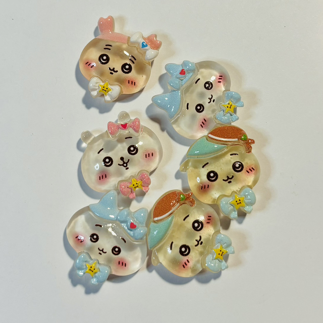 Chiikawa flatbacks x 5 mix