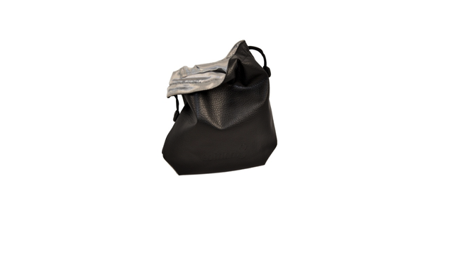 Transportbeitel edition 8, Kunstleder schwarz mit silbernem Futter