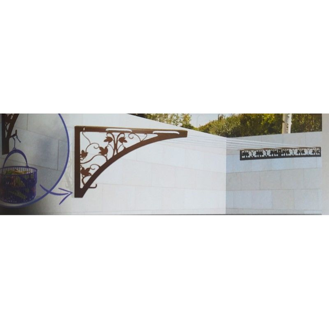 Tendedero floral pared - esquina