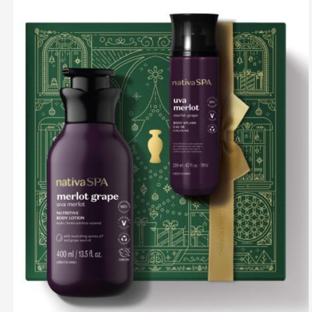 Kit Nativa Spa Uva Merlot 