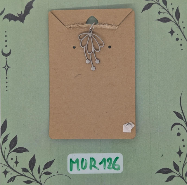 MUR126 Pendentif Fleur Stylisée 