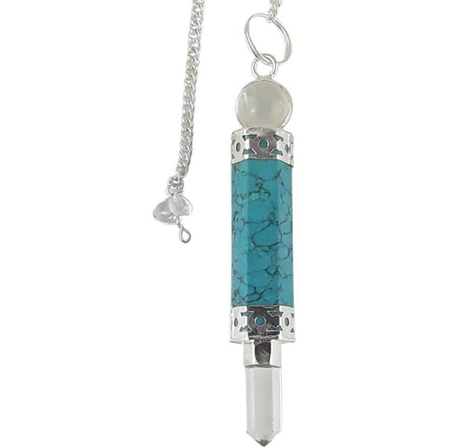 Blue Howlite Wand Pendulum