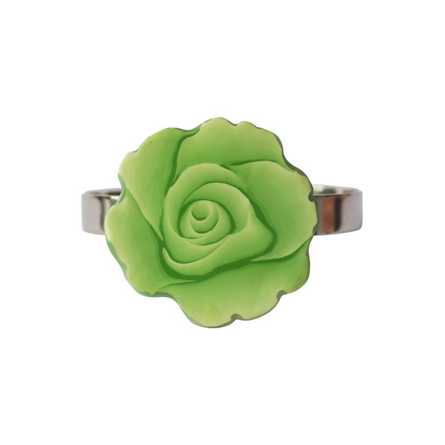 Bracelet jonc bohème rose verte
