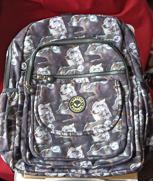 Grey Wolves &amp; Moonlight Backpack 