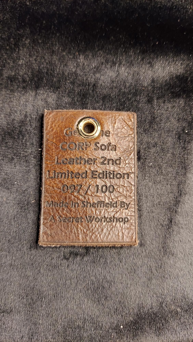 097 / 100 2nd Limited Edition Genuine CORP SOFA Leather Keyring 