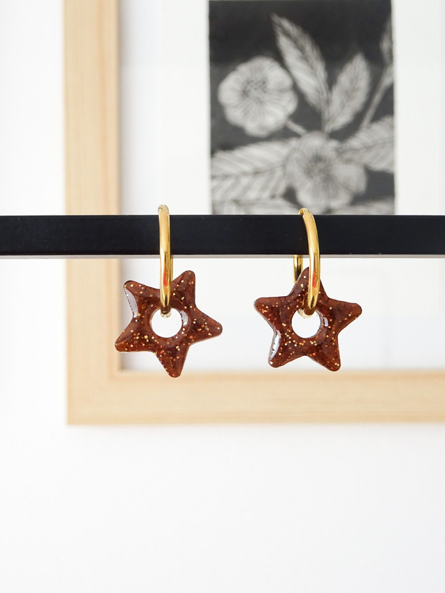 Petite étoile : Brun paillette