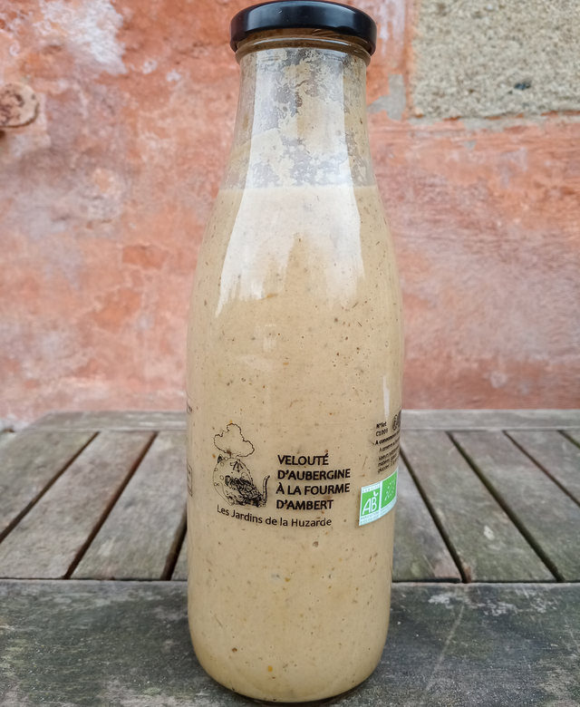 Velouté d&#039;aubergine à la fourme d&#039;ambert