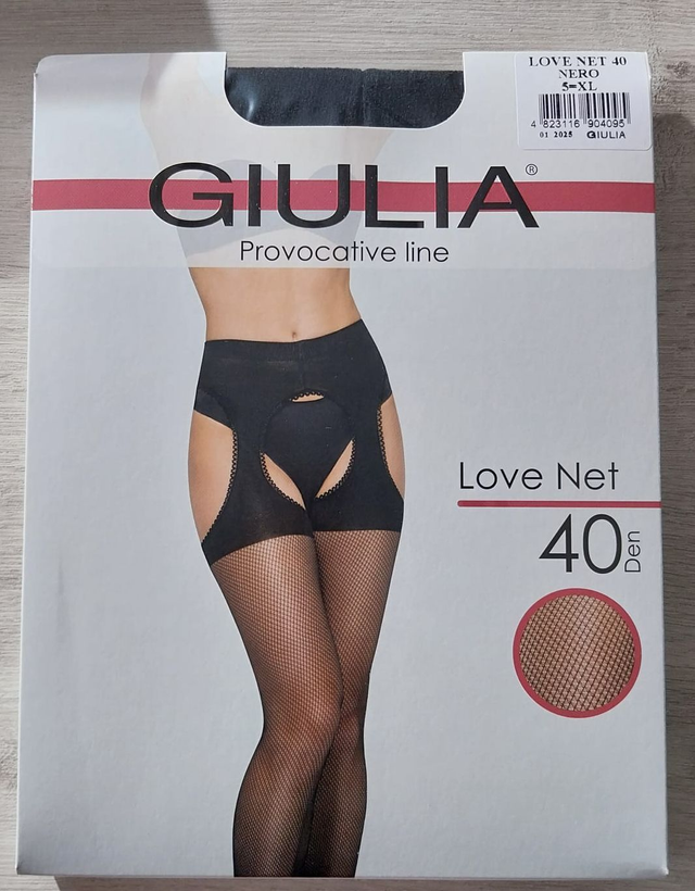 collant ouvert "love net"