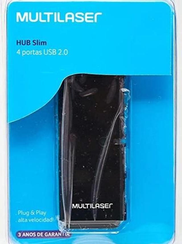 Hub USB Slim Alta Velocidade Multilaser Cód 891
