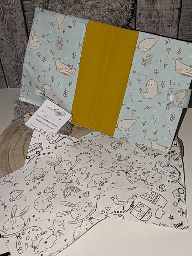 Livre coloriages lavables