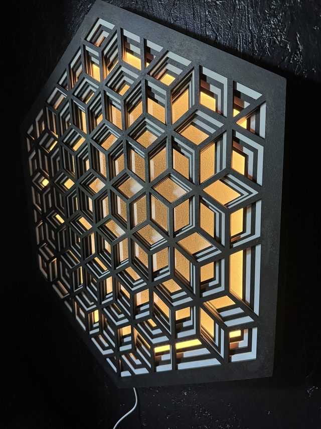 Mandala led geometrique 