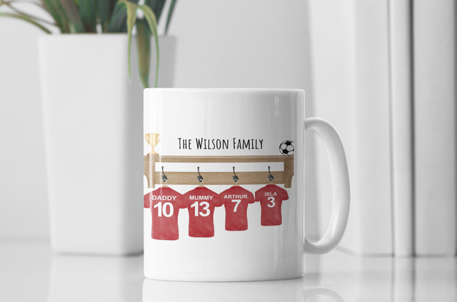 Family Football Mug - Personalised