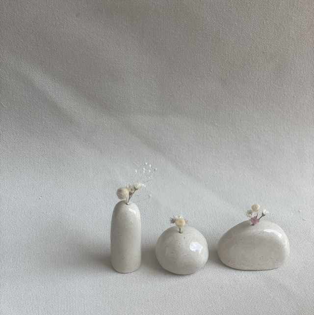 Lot de 3 mini vases